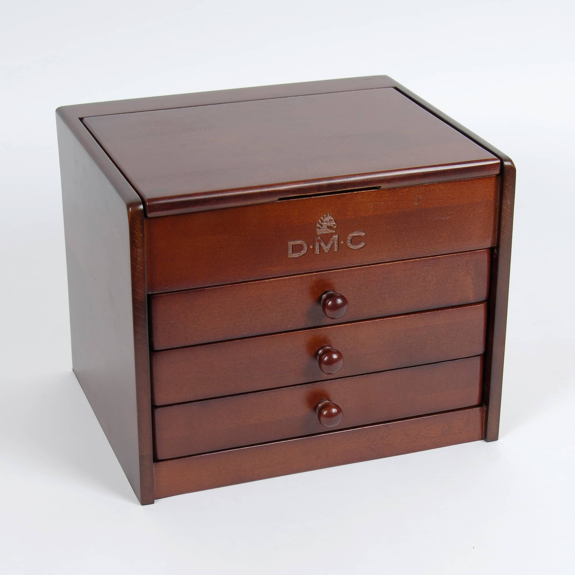 DMC® Small 3-Drawer Pine Wood Embroidery Storage Chest